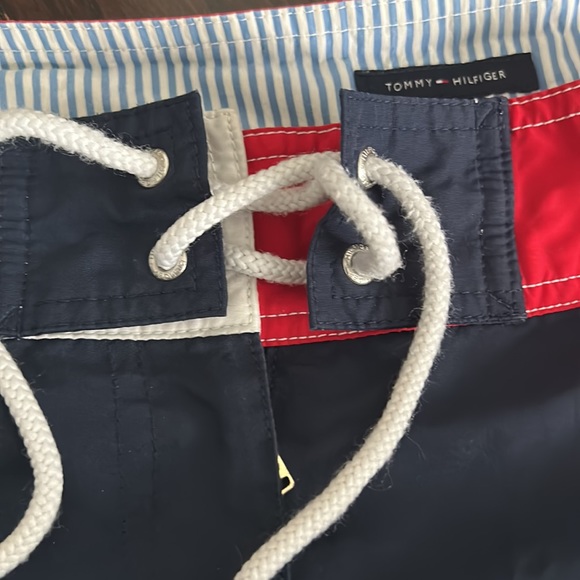 Tommy Hilfiger Swim Shorts (blue red and white) - Picture 2 of 7